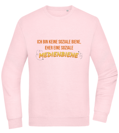 Social Media Design - Comfort Essential Unisex Sweater_LIGHT PEACH ROSE_front