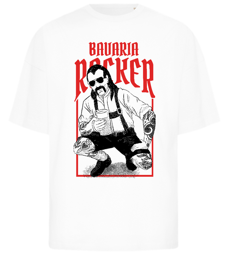 Bavaria Rocker Design - Premium men's oversized t-shirt_WHITE_front