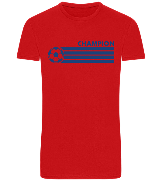 Soccer Champion Design - Basic Unisex T-Shirt_RED_front