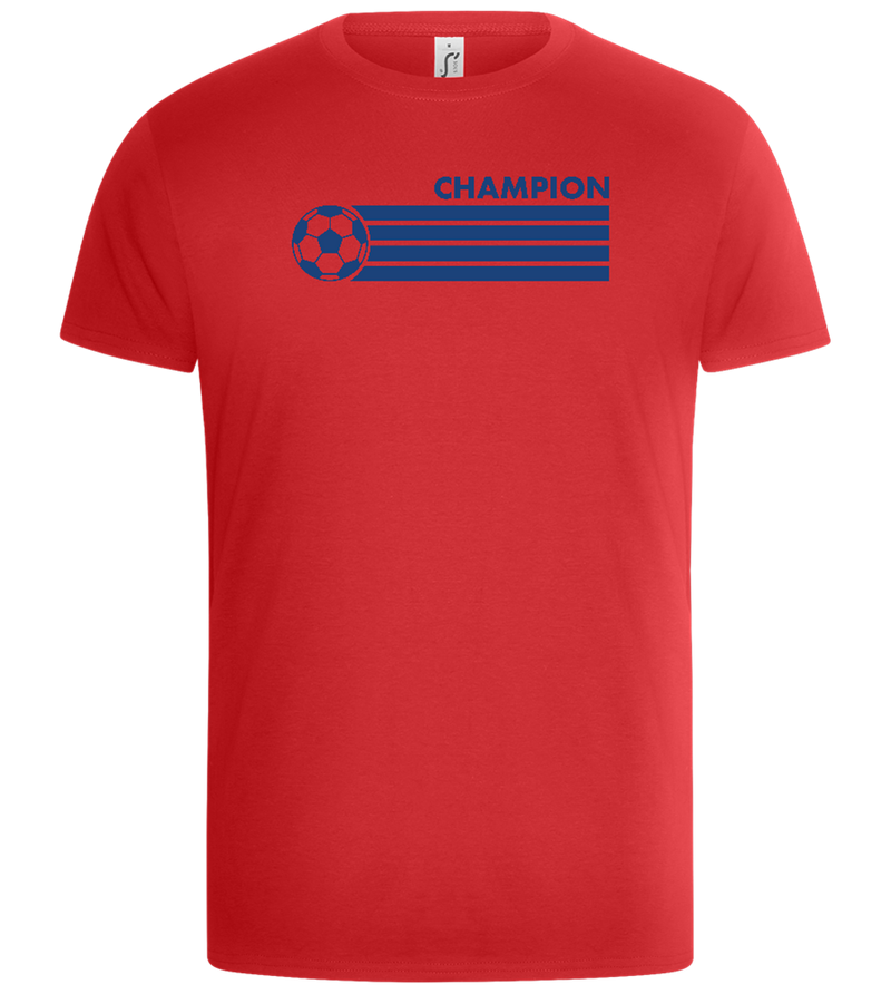 Soccer Champion Design - Basic Unisex T-Shirt_RED_front