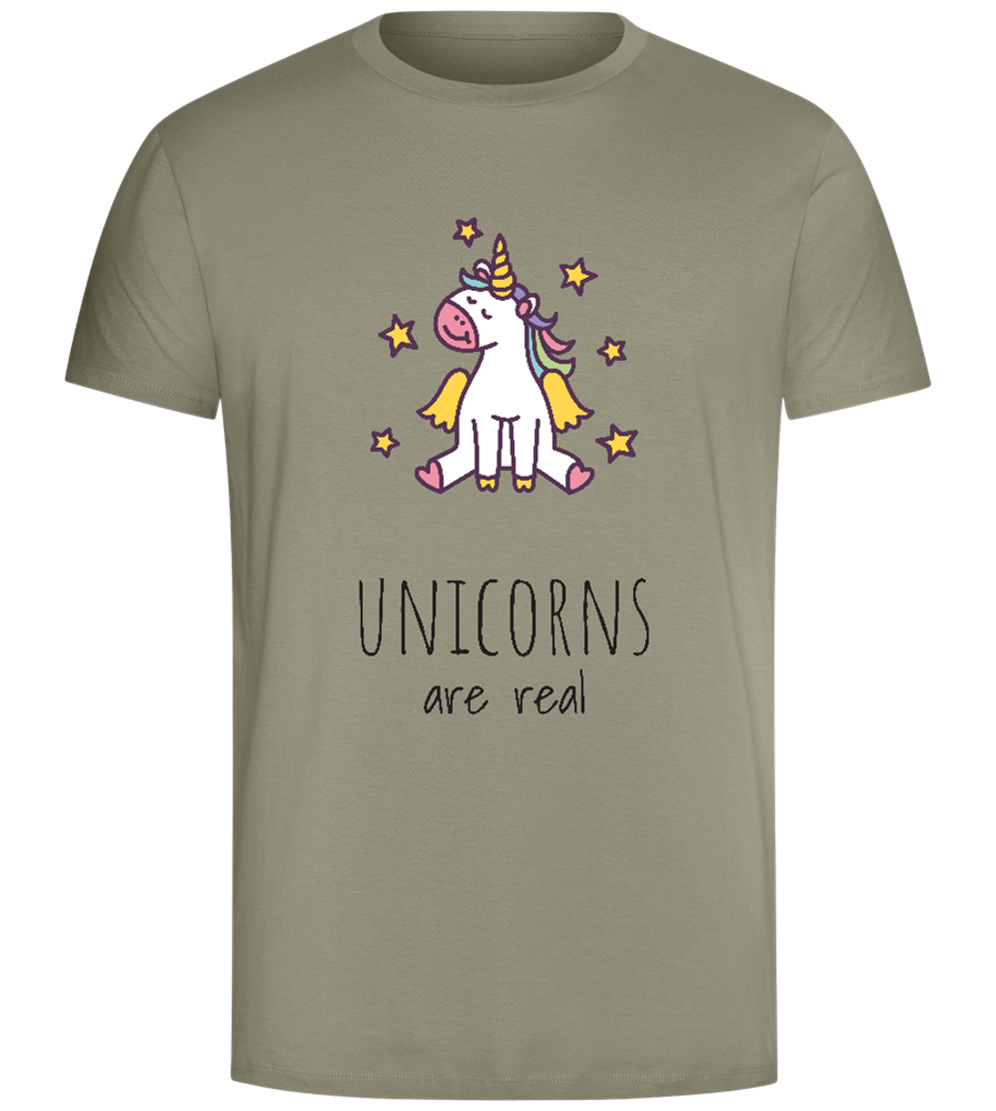 The Real Unicorns  Design - Comfort Unisex T-Shirt_KHAKI_front