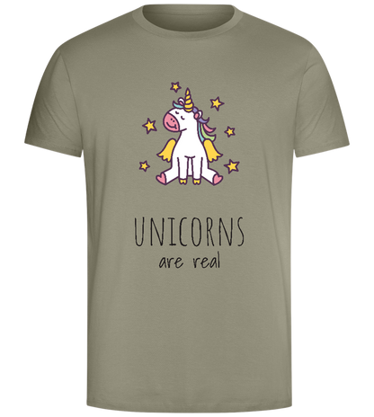 The Real Unicorns  Design - Comfort Unisex T-Shirt_KHAKI_front