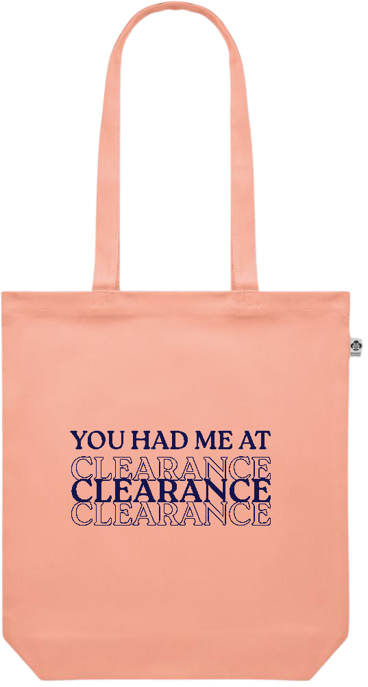 Clearance Design - Premium colored organic canvas shopping bag_ORANGE_front