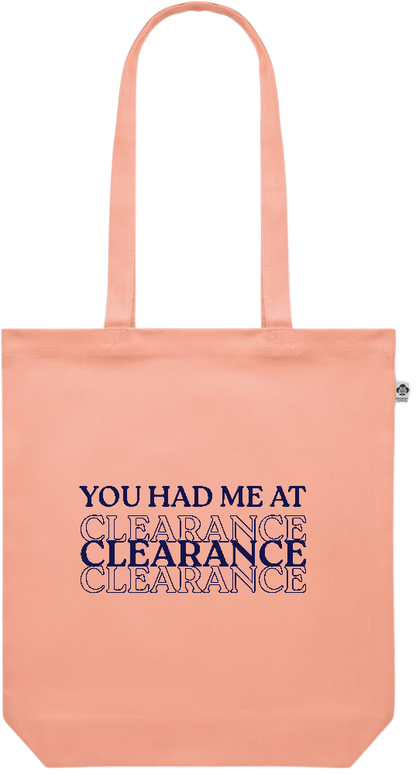 Clearance Design - Premium colored organic canvas shopping bag_ORANGE_front