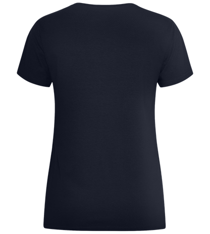 Venice of the North Design - Comfort women's fitted t-shirt_FRENCH NAVY_back