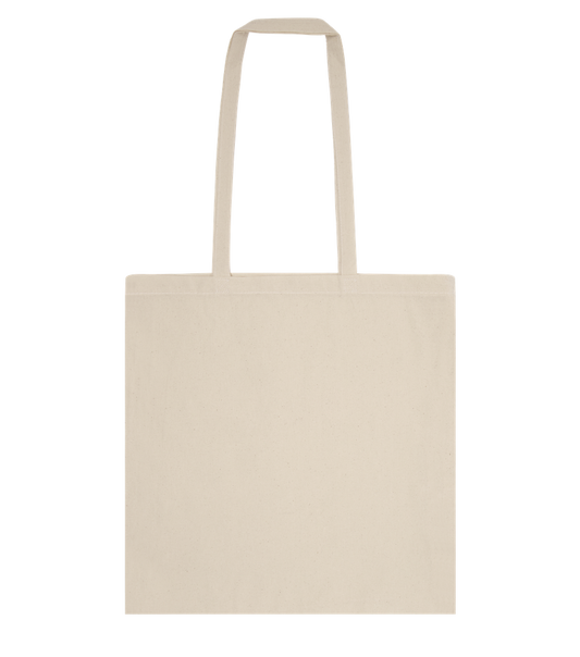 Essential cotton tote bag_BEIGE_front