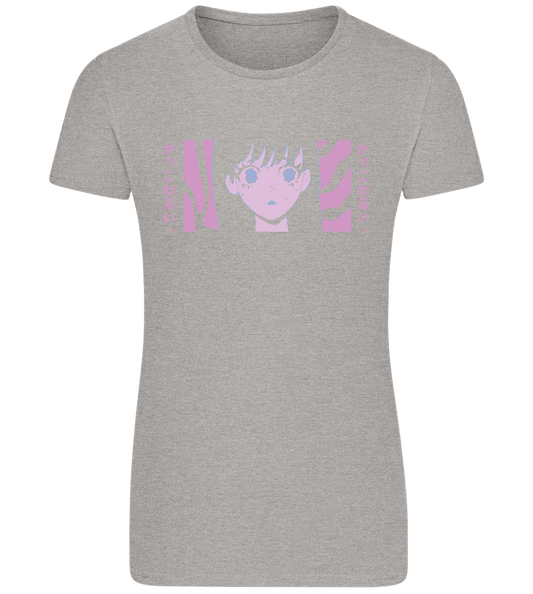 Confused Design - Basic women's fitted t-shirt_ORION GREY_front