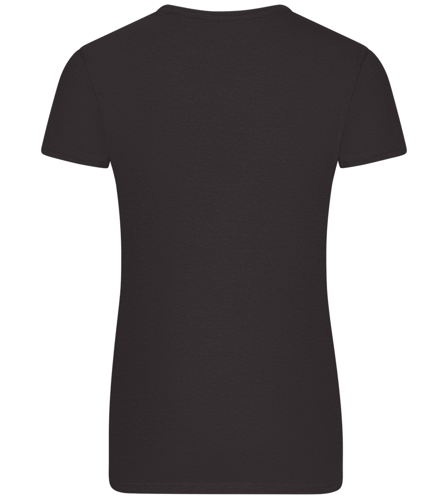Confused Design - Basic women's fitted t-shirt_DEEP BLACK_back