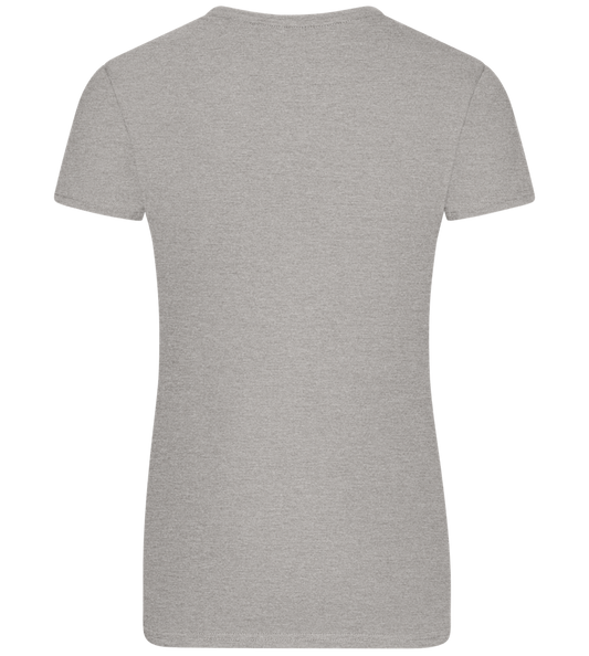 Confused Design - Basic women's fitted t-shirt_ORION GREY_back
