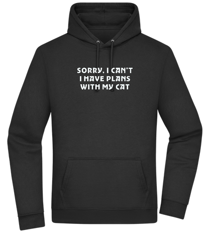 Big Plans Design - Premium Essential Unisex Hoodie_BLACK_front