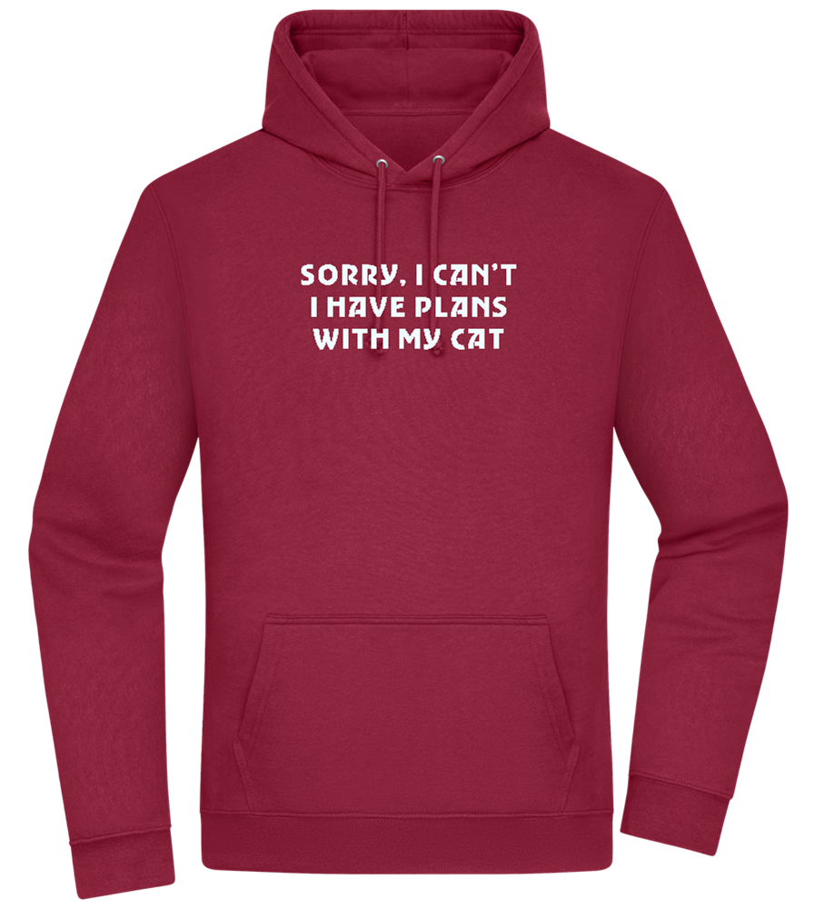 Big Plans Design - Premium Essential Unisex Hoodie_BORDEAUX_front