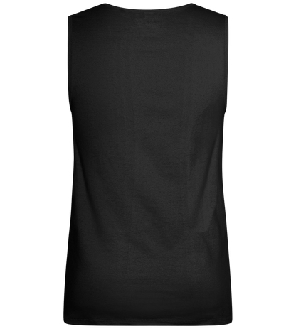 Yoshino Sakura Design - Basic men's tank top_DEEP BLACK_back