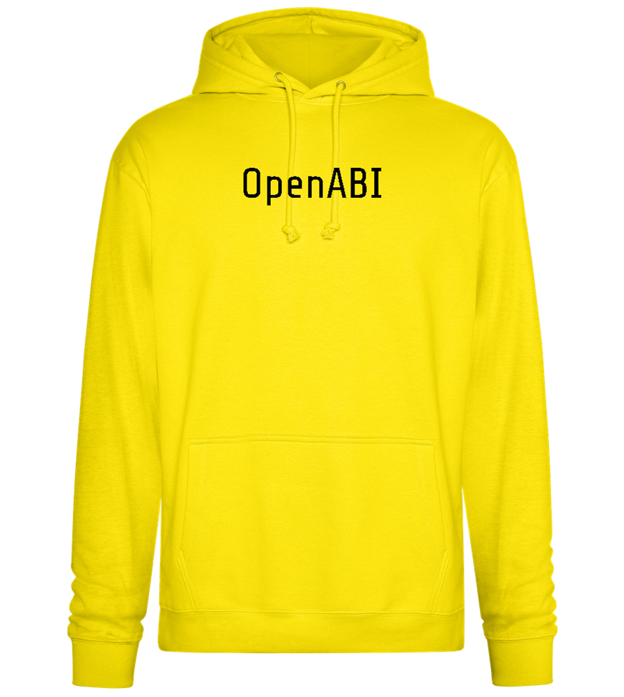 OpenABI Design - Premium Essential Unisex Hoodie_YELLOW_front