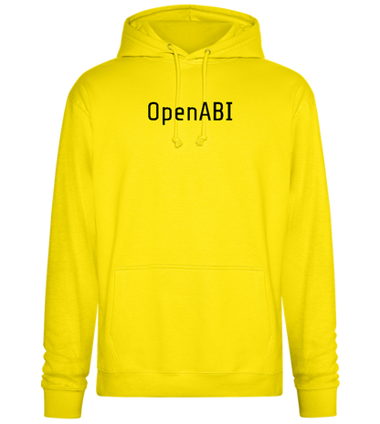 OpenABI Design - Premium Essential Unisex Hoodie_YELLOW_front