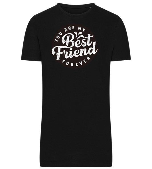 You Are My Best Friend Forever Design - Comfort men's long t-shirt_DEEP BLACK_front