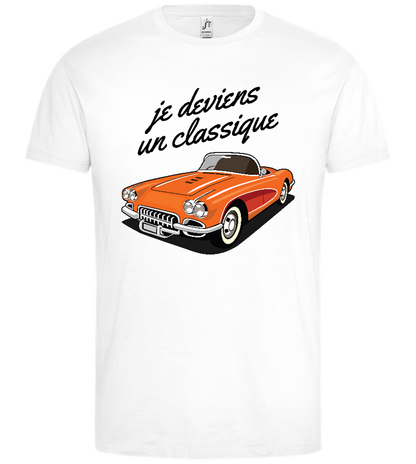 Becoming A Classic Design - Premium men's t-shirt_WHITE_front