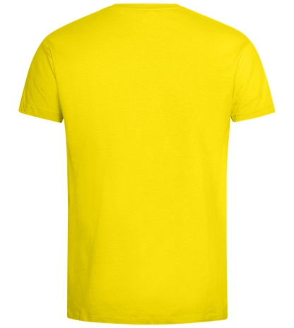 Becoming A Classic Design - Premium men's t-shirt_YELLOW_back