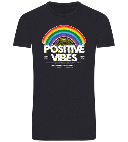 Positive Vibes Design - Basic Unisex T-Shirt_FRENCH NAVY_front