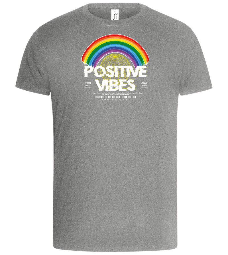 Positive Vibes Design - Basic Unisex T-Shirt_ORION GREY_front