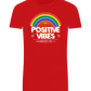 Positive Vibes Design - Basic Unisex T-Shirt_RED_front