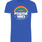 Positive Vibes Design - Basic Unisex T-Shirt_ROYAL_front
