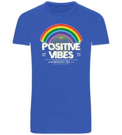 Positive Vibes Design - Basic Unisex T-Shirt_ROYAL_front