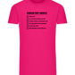 Bachelor Party Checklist Design - Comfort men's fitted t-shirt_FUCHSIA_front