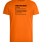 Bachelor Party Checklist Design - Comfort men's fitted t-shirt_ORANGE_front