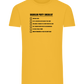 Bachelor Party Checklist Design - Comfort men's fitted t-shirt_YELLOW_front