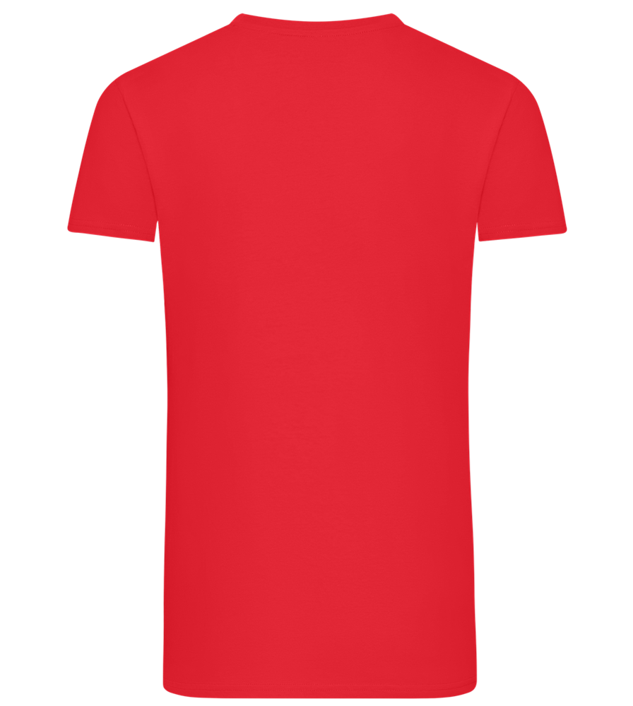 Bachelor Party Checklist Design - Comfort men's fitted t-shirt_BRIGHT RED_back