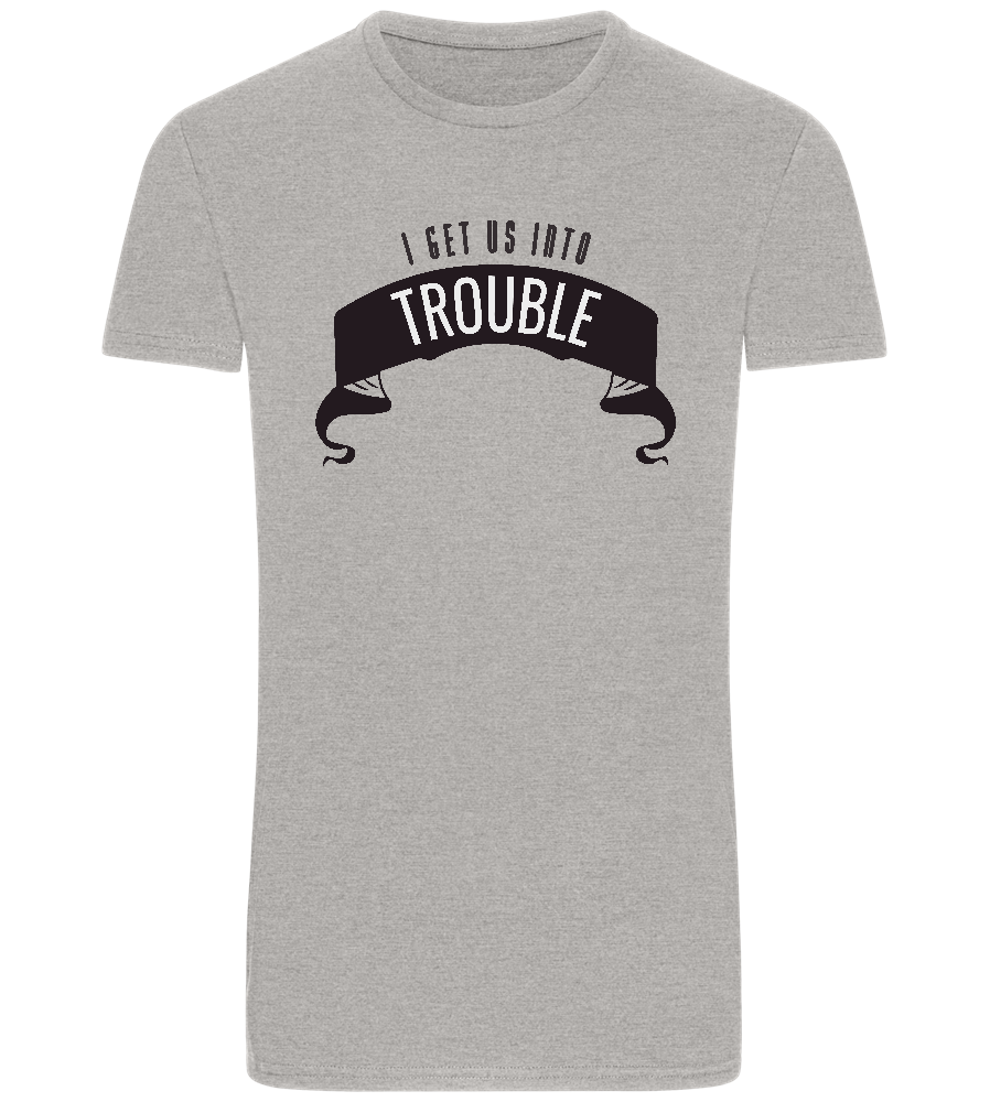 The Troublemaker Design - Basic Unisex T-Shirt_ORION GREY_front