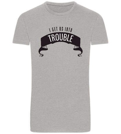 The Troublemaker Design - Basic Unisex T-Shirt_ORION GREY_front