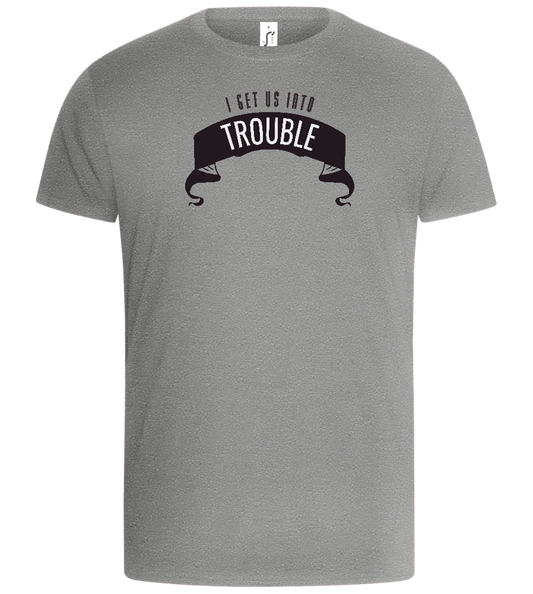 The Troublemaker Design - Basic Unisex T-Shirt_ORION GREY_front