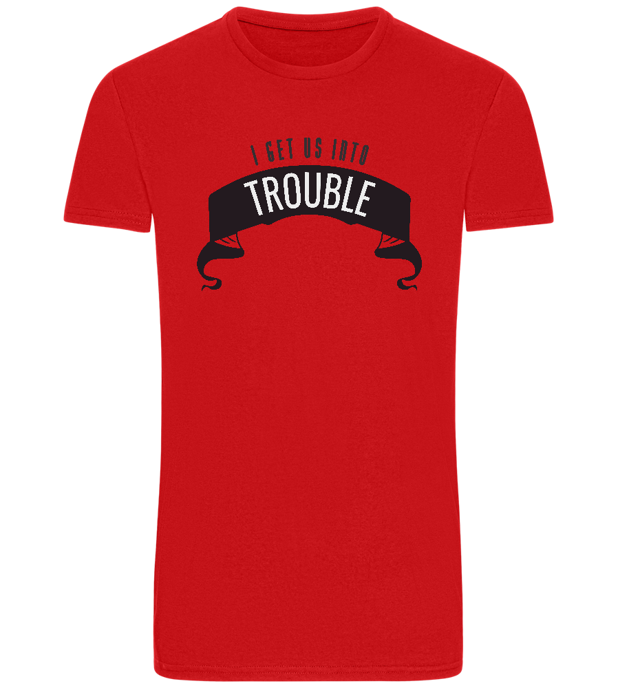 The Troublemaker Design - Basic Unisex T-Shirt_RED_front