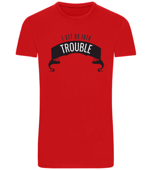 The Troublemaker Design - Basic Unisex T-Shirt_RED_front