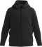 Comfort kids unisex zip hoodie_BLACK_front