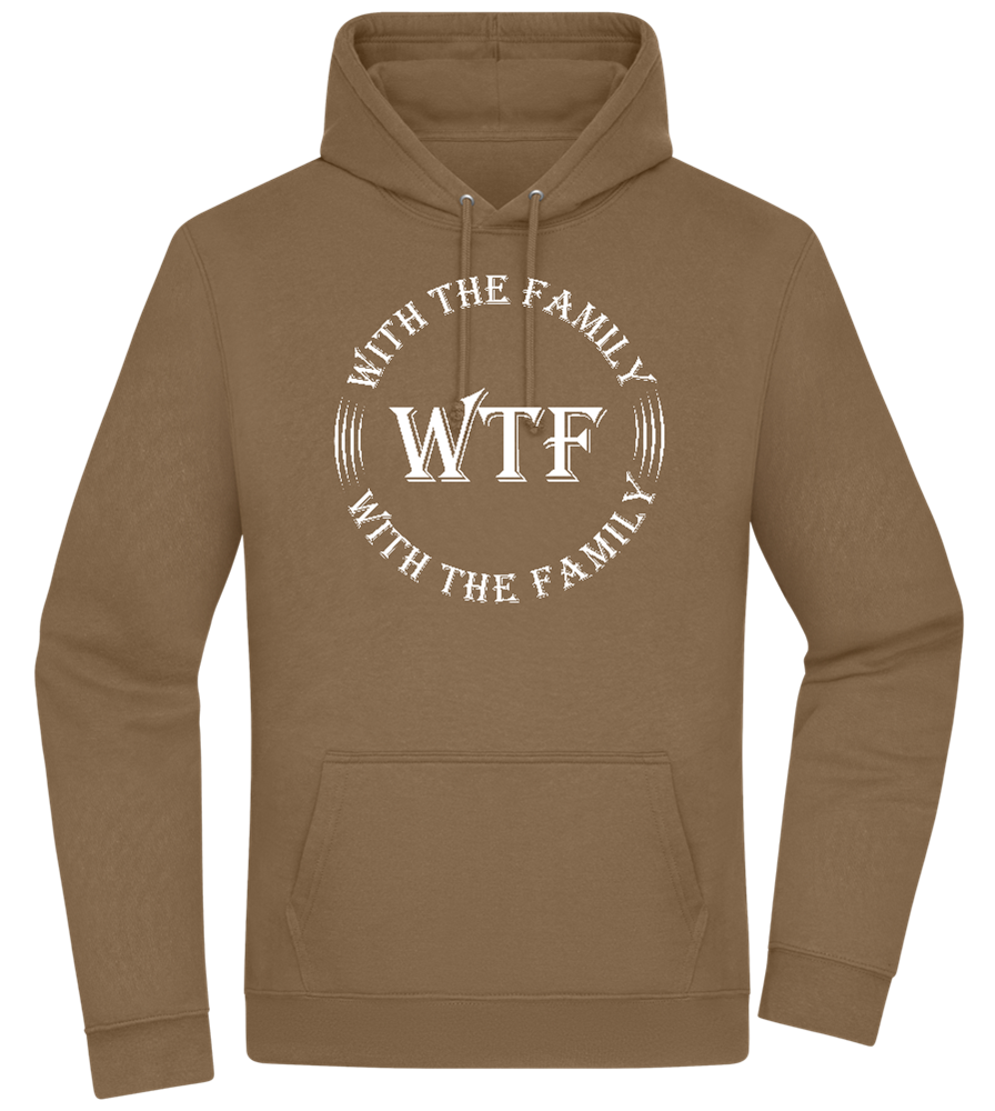 With The Family Design - Premium Essential Unisex Hoodie_ARMY_front