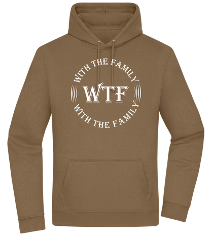 With The Family Design - Premium Essential Unisex Hoodie_ARMY_front