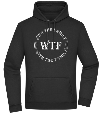 With The Family Design - Premium Essential Unisex Hoodie_BLACK_front