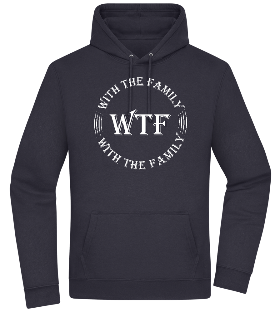 With The Family Design - Premium Essential Unisex Hoodie_FRENCH NAVY_front