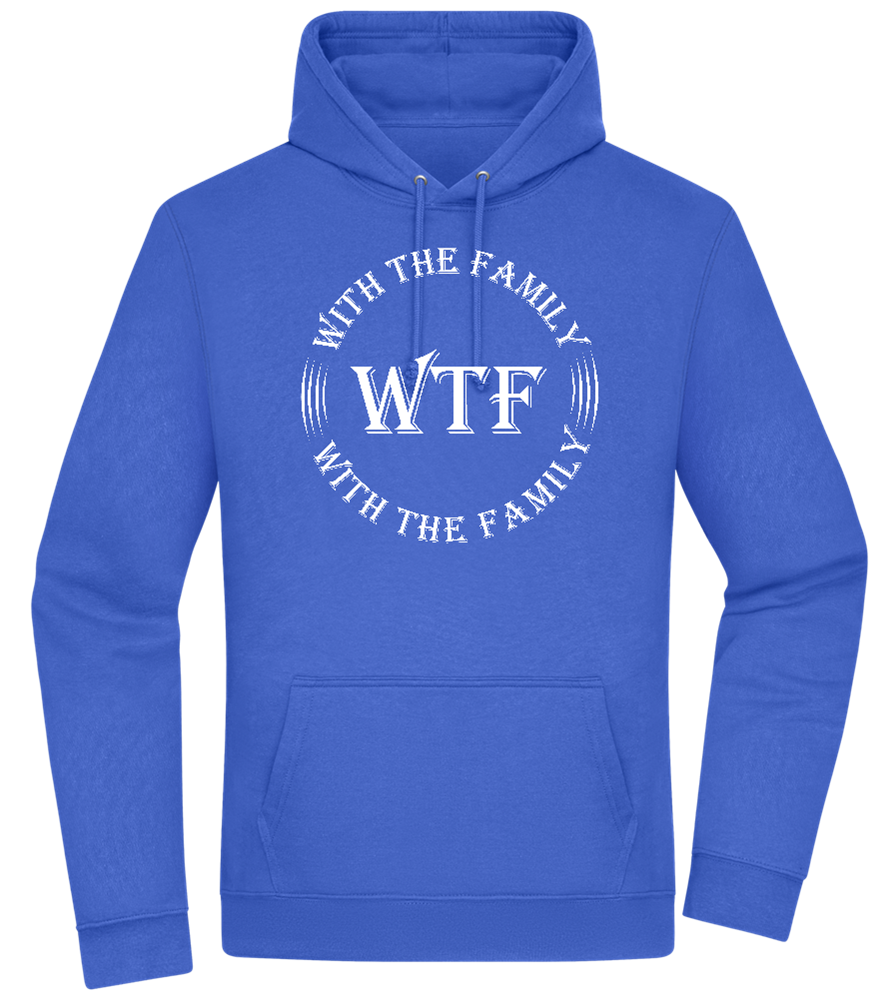 With The Family Design - Premium Essential Unisex Hoodie_ROYAL_front