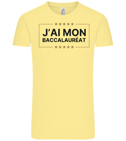 J'ai Mon Bac Design - Comfort Unisex T-Shirt_AMARELO CLARO_front