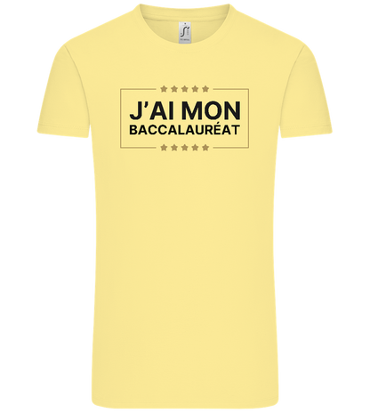 J'ai Mon Bac Design - Comfort Unisex T-Shirt_AMARELO CLARO_front