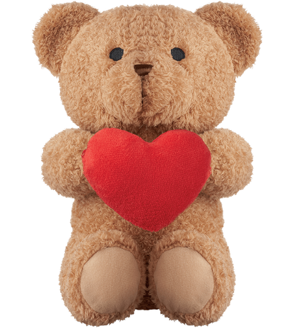Large Teddy Bear with Heart_RED_front