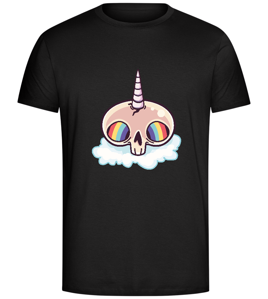 Unicorn Rainbow Design - Comfort Unisex T-Shirt_DEEP BLACK_front