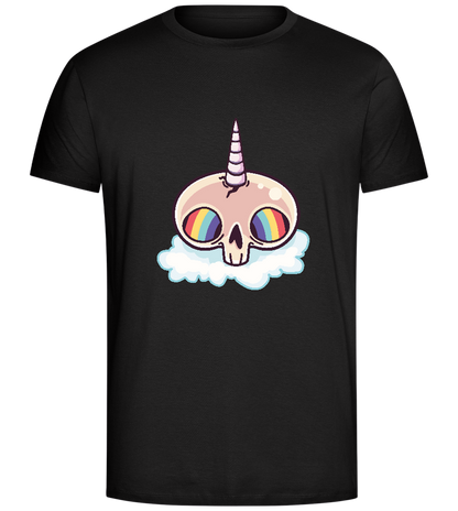 Unicorn Rainbow Design - Comfort Unisex T-Shirt_DEEP BLACK_front