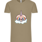 Unicorn Rainbow Design - Comfort Unisex T-Shirt_KHAKI_front