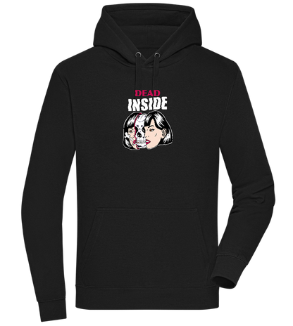 Dead Inside Skull Design - Premium unisex hoodie_BLACK_front