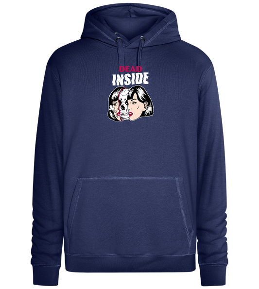 Dead Inside Skull Design - Premium unisex hoodie_DENIM CHINA_front