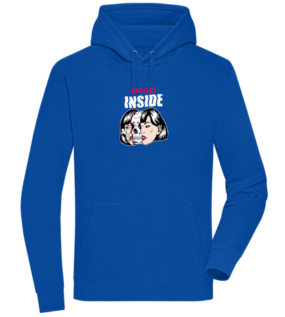 Dead Inside Skull Design - Premium unisex hoodie_ROYAL_front